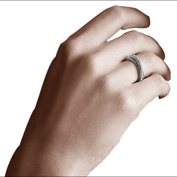 David Yurman Crossover Diamond ring - Picture 4 of 4